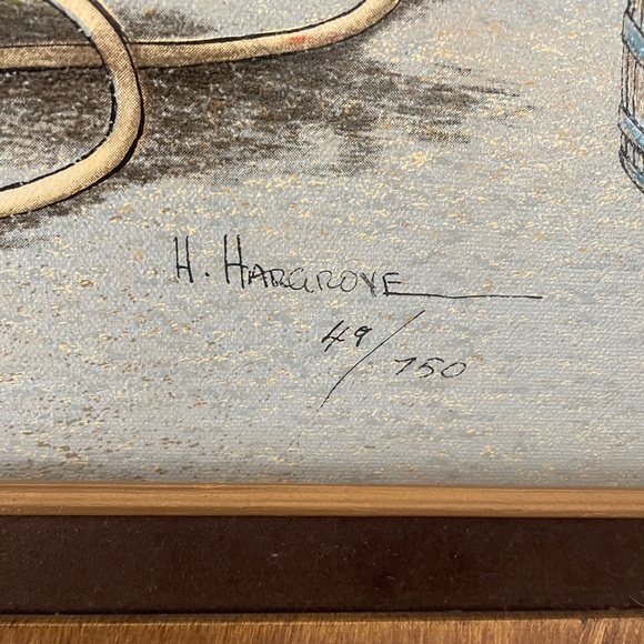H. Hargrove Original Oil on Canvas - Picture 3 of 10